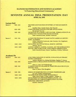 1995 Seventh Annual IMSA Presentation Day