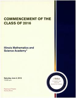 Commencement of the Class of 2016