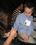 2011 Family Reading Night: Face painting by Illinois Mathematics and Science Academy