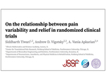 On the relationship between pain variability and relief in randomized clinical trials