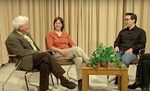 Dr. Leon Lederman, Terri Willard ’89, David Kung '89, and Dr. Stephanie Pace Marshall