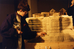 Siege of Fort Saint Louis des Illinois 1684: students constructing a diorama by Illinois Mathematics and Science Academy