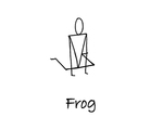 Sitting: "Frog" by Mary Myers